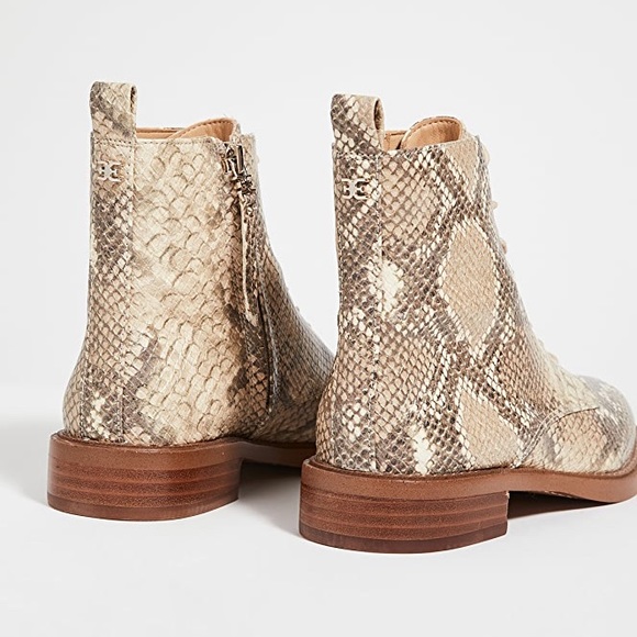 Sam Edelman | Shoes | New Sam Edelman Nina Snakeskin Combat Lace Up ...